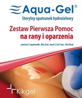 SET 3x hydrogélový obväz Aqua Gel Kikgel