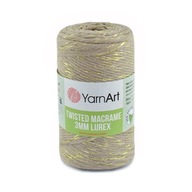 Yarart Twisted Macrame Lurex 3mm 753 béžový reťazec