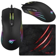 HERNÁ MYŠ 2v1 6400 DPI RGB + GAMING PAD