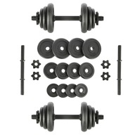 Činky ONE FITNESS STO20 v kufri 2 x 9 KG