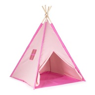 INDICKÝ TIPI WIGWAMOVÝ STAN PRE DETI - RUŽOVÝ 150 X 120 CM