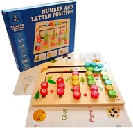 DREVENÉ PUZZLE PUZZLE MEMORY HRA MONTESSORI