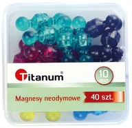 Neodymové MAGNETY na DOSKY malé 10mm/40ks v tvare DOSKY ŠPIČKA