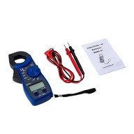 Modrý digitálny multimeter kliešťový ampérmeter MT87