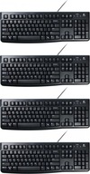 Káblová klávesnica Logitech K120 čierna x4