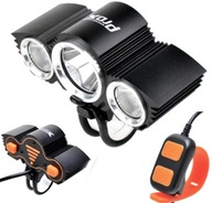 PROX POLARIS PREDNÁ LAMPA NA RIADITEĽ BICYKLE 3 x POWER CREE + DIAĽKOVÉ!