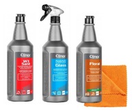 CLINEX FLORAL NANOGLASS SET W3 SANIT mikrovlákno