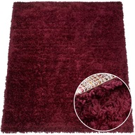 Soft Shaggy Carpet Tall Colors 60x100 Burgundsko