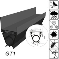 Garážové tesnenie pre garážovú bránu GT01 3,5 m