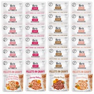 Brit Care Cat Gravy Mix príchutí 24 x 85 g omáčka