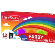 Farby na maľovanie na sklo, sada 12+1 farieb