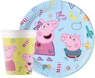 NARODENINOVÁ SÚPRAVA hrnčeky TANIERE PEPPA PIG GEORGE NARODENINY 16 ks