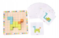 Tetris Puzzle Puzzle na doske AdamToys Wood