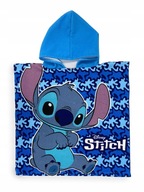 PONČO LILO A STITCH PLÁŽOVÁ osuška s kapucňou PONCHO STICH modrá