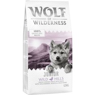 Wolf of Wilderness Junior KAČICA Wild Hill 1kg BEZOBRNNÉ KRMIVO PRE ŠTEŇA