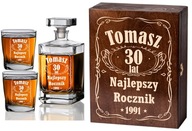 KRABIČKA, KARAFA, POHÁRE NA WHISKY S GRAVÍNOM!