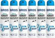 Sprej na komáre a kliešte Bros 90ml x6