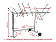 APP Rotačný stojan na farby 24kg 2020x810x1050