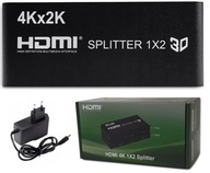 HDMI 1/2 Splitter 2x TV HD 4K Signal Splitter 1x2 Splitter