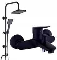 LOFT RAINSHOWER + vaňová batéria BLACK BLACK