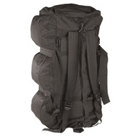 Mil-Tec Combat Duffle Bag Tap 98 l Čierna taška na vojenský turistický ruksak