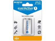 Nabíjateľná batéria 6F22 9V 250 mAh EVERACTIVE (1 ks)