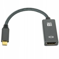 USB C na HDMI 8K ADAPTÉR UHD konvertibilný KÁBEL