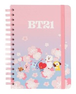 A5 linajkový zápisník BT21 Cherry Blossom 120 listov