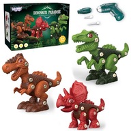 DINOSAUR SET PRE SKÚTACÍ VRTÁK 3 ks WOOPIE