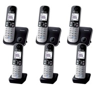 DECT TELEFÓN PANASONIC KX-TG 6812 6811 6 SLÚCHADLÁ