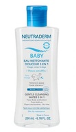 Neutraderm Baby jemná umývacia voda 3v1, 200 ml