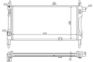 RADIÁTOR OPEL KADETT E KADETT E COMBO 1.3
