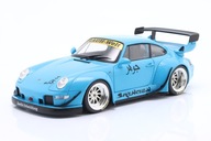 Porsche 911 (993) Shingen RWB Rauh-Welt BodyKit 2018 Miami Blue Solido 1:18