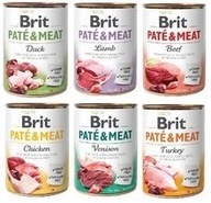 Brit Pate Meat MIX príchutí 6 x 400g