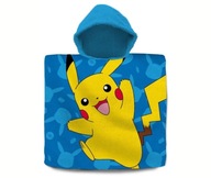 Pončo POKEMON uterákové pončo pre deti 60x120 kapucňa KIDS POK-532P