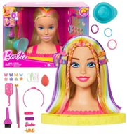 BARBIE STYLING HEAD NEÓNOVÉ VLASY BLOND FARBA REVEAL DOPLNKY HMD78