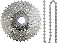 SHIMANO SET CASSETTE 9 HG400 11-34 + REŤAZ HG53