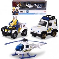 DICKIE Fireman Sam Sada 3 policajných vozidiel