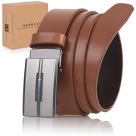 Pánsky opasok SEPHER Automatic BROWN LEATHER k nohaviciam