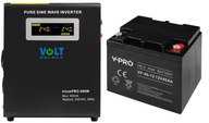 UPS CONVERTER Núdzový zdroj SINUS PRO 500W 12V PEVNÁ FÁZA + AGM 40AH