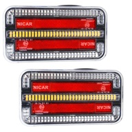 Zadné LED svetlá 12/24V, dynamická smerovka 2X