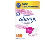 Hygienické vložky ALWAYS Ultra Sensitive Normal Plus (40 kusov)