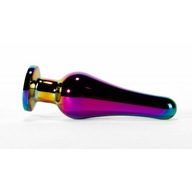 Oceľová ANÁLNA ZÁSTRČKA Secret Shine Rainbow 12,9 cm