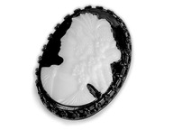 Vintage Jablonex Cameo Brošňa Darček Elegant