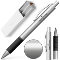 FABER-CASTELL Elegantné automatické guľôčkové pero Essentio Metal Matt Silver