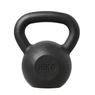 HMS KETTLEBELL Black 16kg TRVALÝ TRÉNING