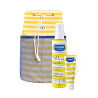 MUSTELA sprej na opaľovanie s vysokou ochranou 200 ml & mlieko 40 ml + BATOH