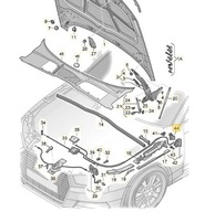 KRYT MOTORA OTVORENIE KLUKA AUDI A3 97-13/ GOLF 92-02