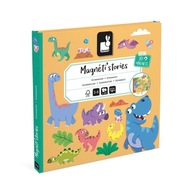 Magnetické puzzle Dinosaurs Magneti'sstories pre deti, 3 roky+, Janod