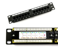 Patchpanel 12 portov RJ45 UTP CAT.6 10